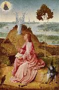 BOSCH, Hieronymus Saint John the Evangelist on Patmos oil